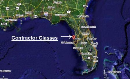 Florida General Contractor License Exam School Location Interactive Map 
