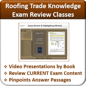 Contractor Classes Roofing Exam Review