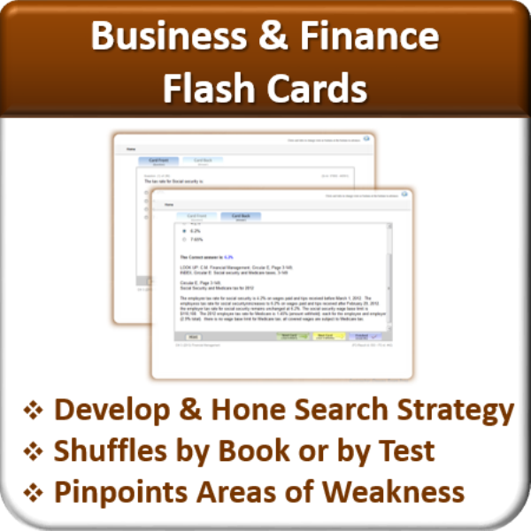 Flash Cards (Business & Finance)