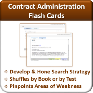 Contractor Classes Contract Administration Flash Cards