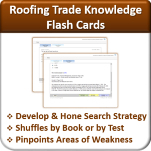 Contractor Classes Roofing Flash Cards