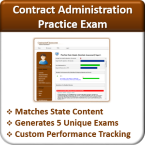 Contractor Classes Contract Administration Practice Exam